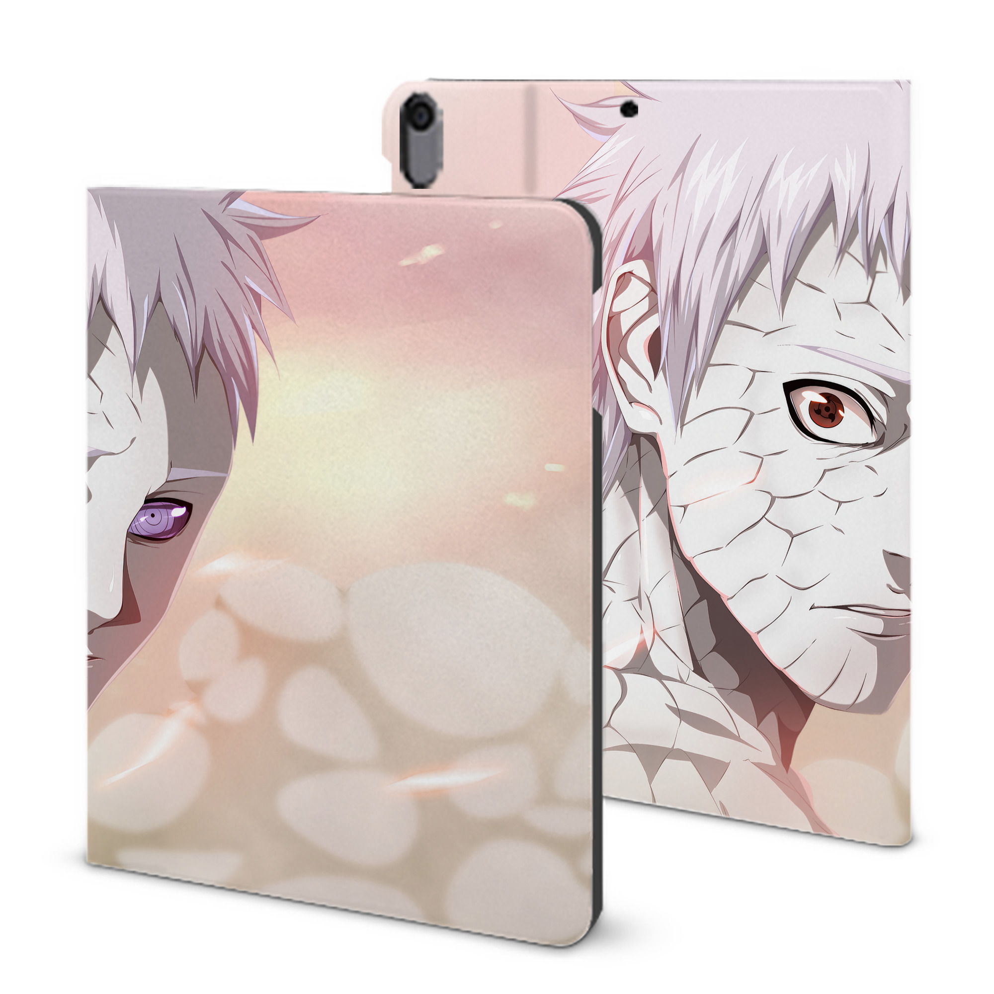 （画像用） NARUTO -ナルト- NARUTO -ナルト- 疾風伝 IPad ケース ブック型 PUレザー TPU 耐衝撃 軽量 薄型 ペン収納なし 全面保護 IPad 各モデル対応